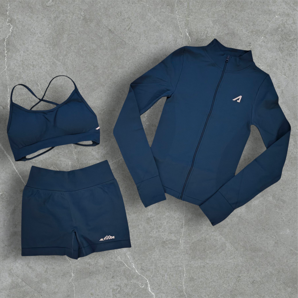 Sculpt Seamlesss Deep Sea Zip-Up Performance Jacket