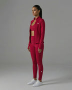 Balance Light leggings side view showing Altitude Logo on calf