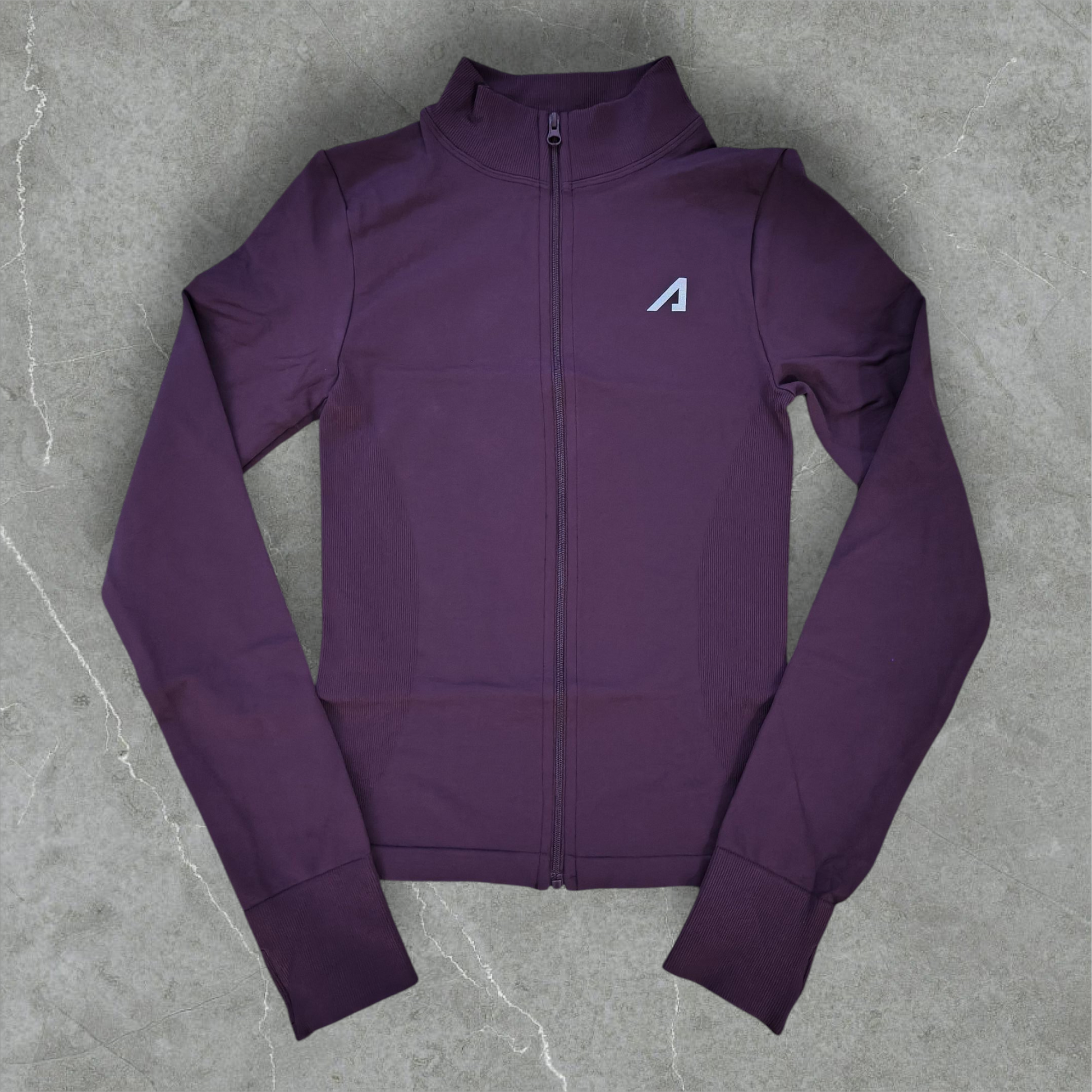 Sculpt Seamless Plum Zip-Up Performance Jacket